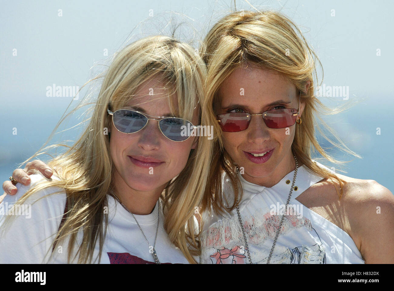 PATRICIA et Rosanna Arquette CANNES FILM FESTIVAL FESTIVAL DU FILM DE CANNES CANNES FRANCE 16 Mai 2002 Banque D'Images