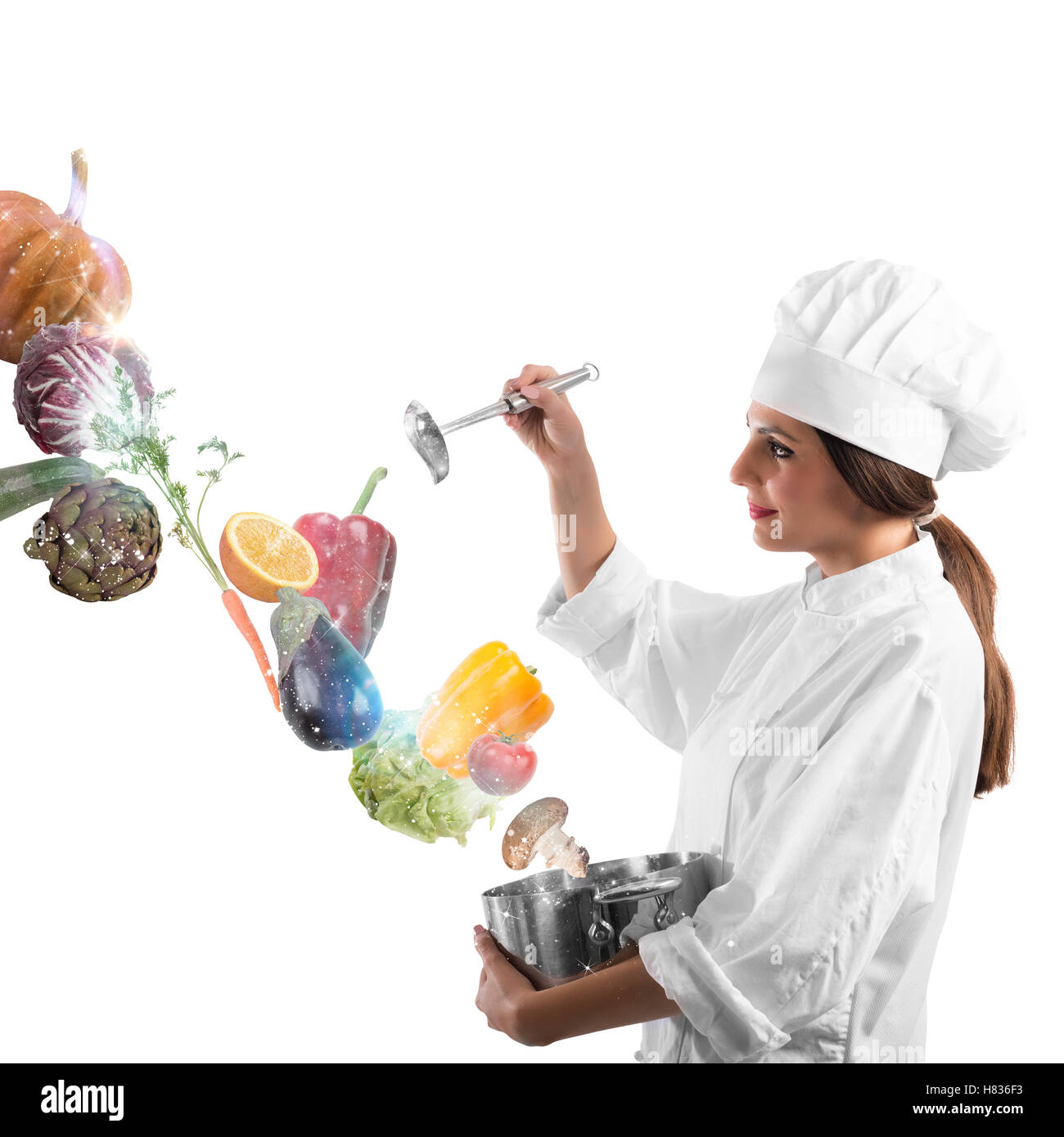 Magic en cuisine Banque D'Images