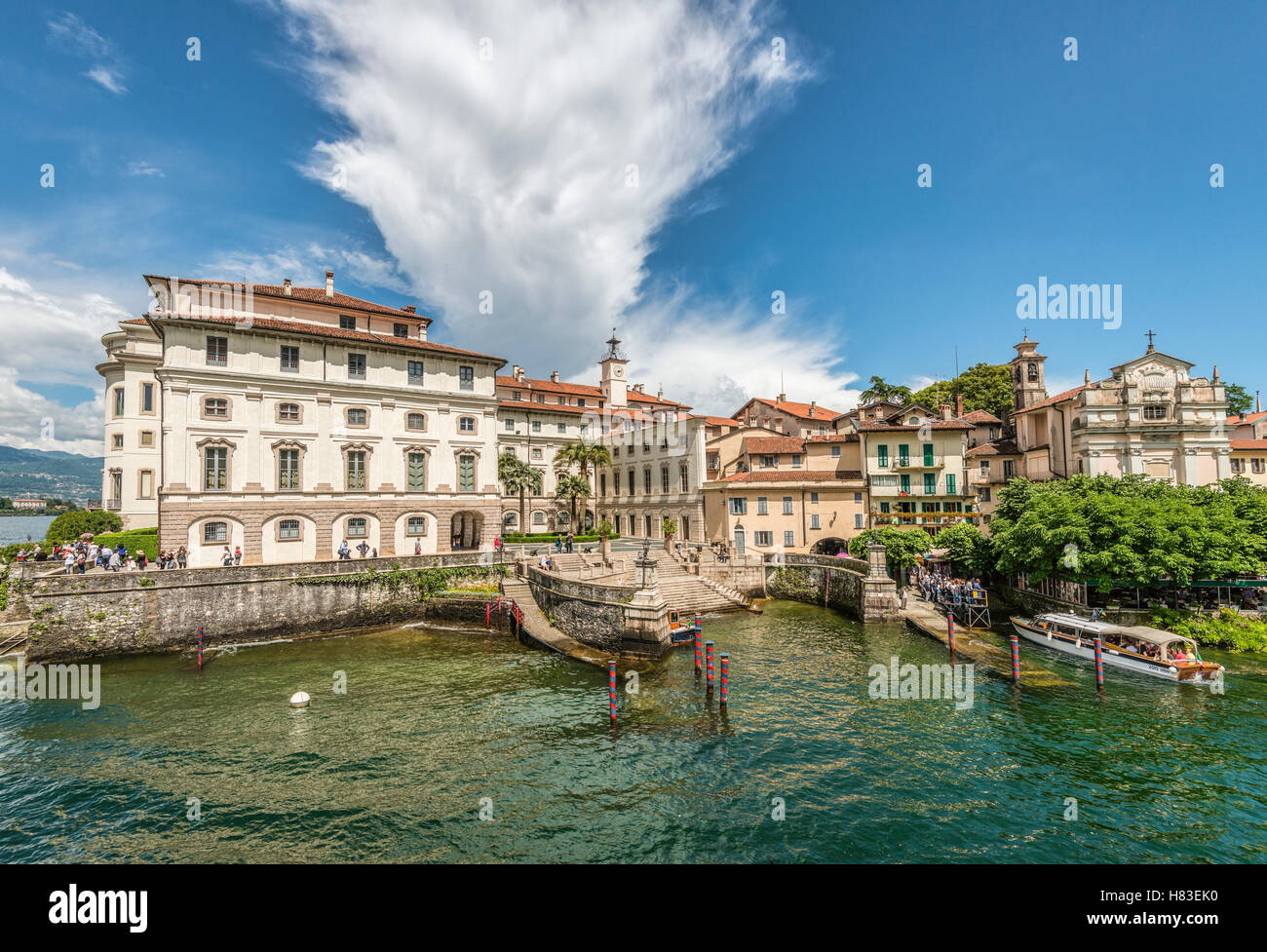 Palazzo Borromeo, Isola Bella, Lago Maggiore, vu du lac, Piemont, Italie Banque D'Images
