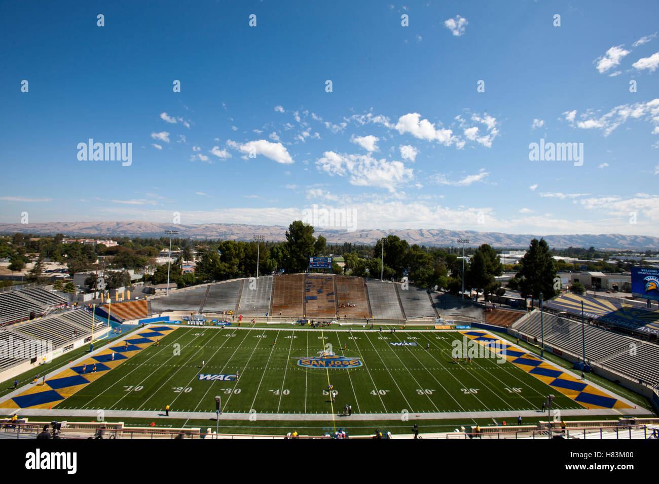 Le 24 septembre, 2011 ; San Jose, CA, USA ; vue générale de spartan stadium avant le match entre les san jose state spartans et le New Mexico State aggies. Banque D'Images