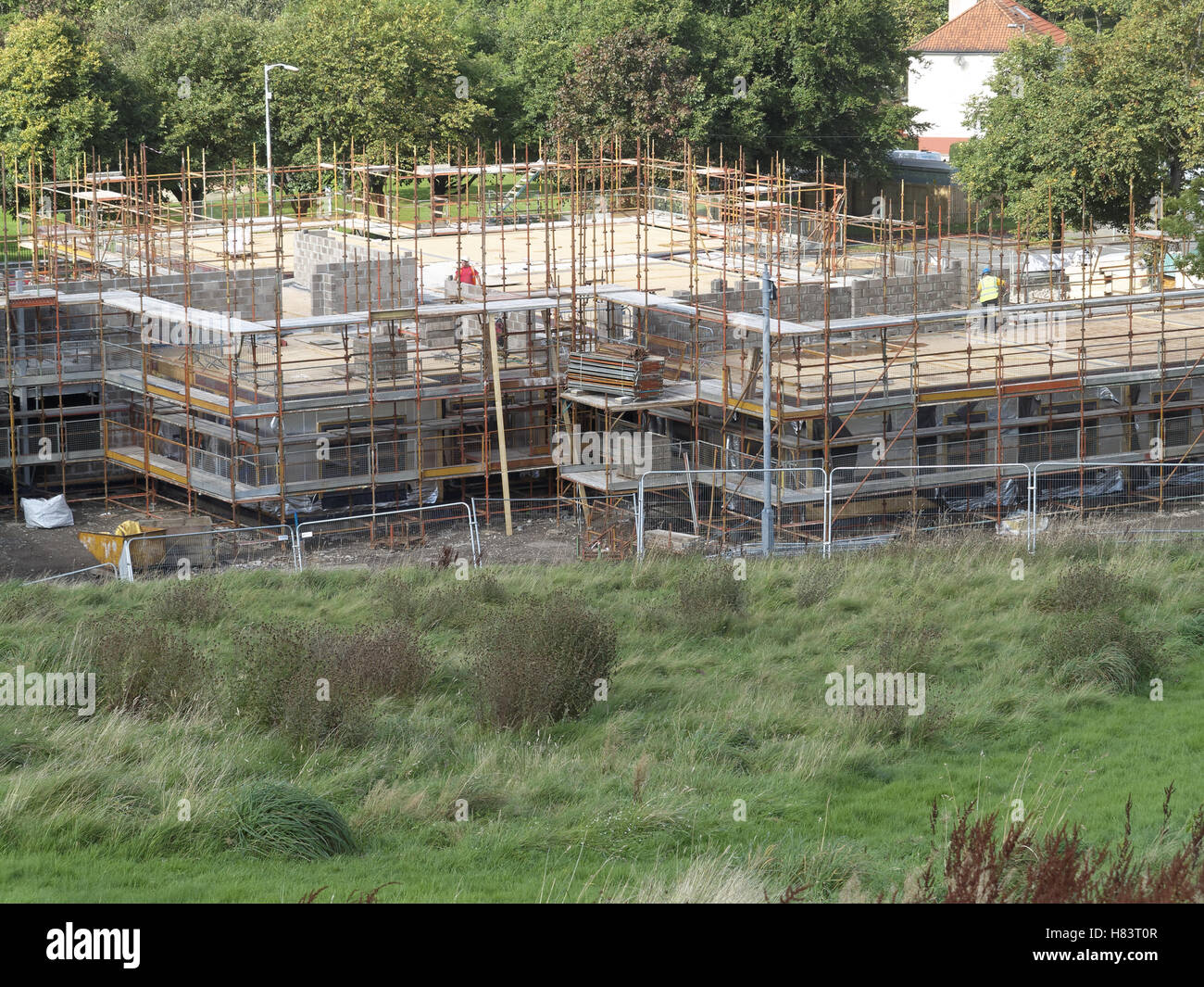 Maisons en construction Banque D'Images