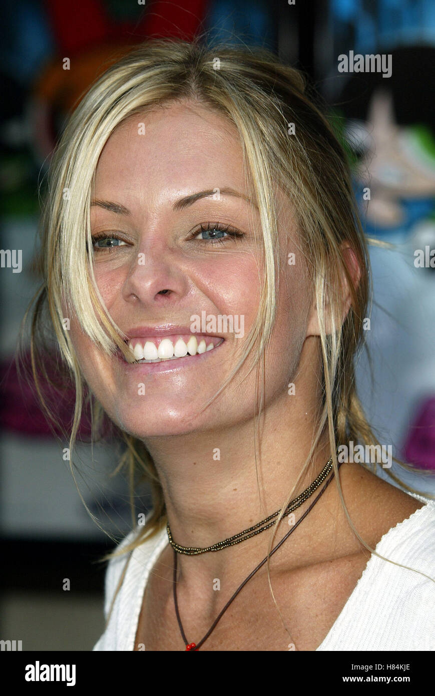 NICOLE EGGERT POWERPUFF GIRLS PREMIÈRE MONDIALE CENTURY CITY LOS ANGELES USA 22 Juin 2002 Banque D'Images