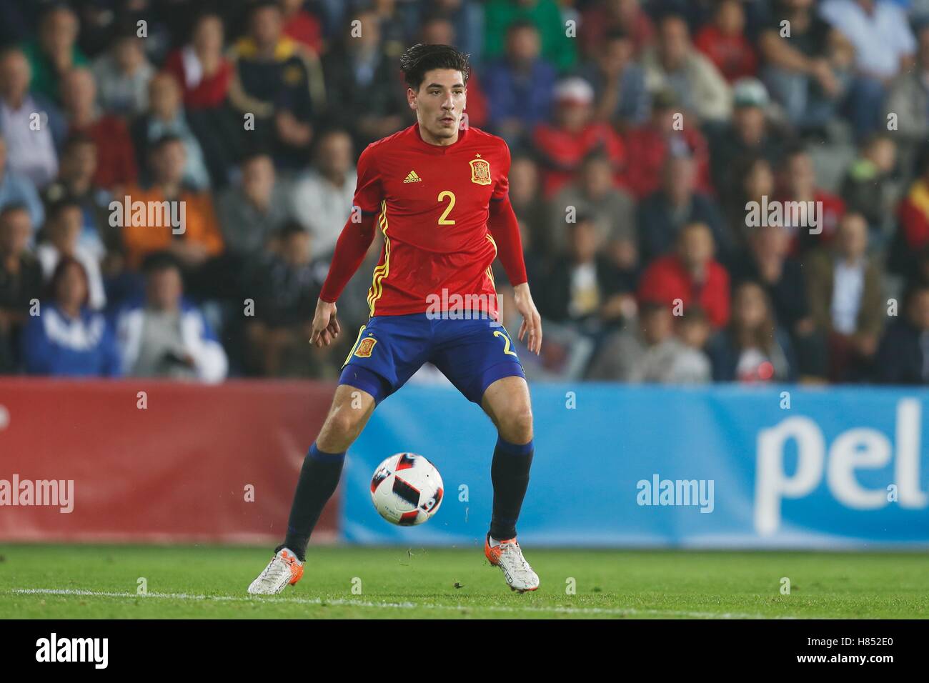 L'Estadio Municipal Pasaron, Pontevedra, Espagne. 10 Oct, 2016. Hector Bellerin (ESP), 10 octobre 2016 - Football/Football : joueurs de moins de 21 tour de qualification du Championnat match entre l'Espagne 5-0 U21 U21 L'Estonie à l'Estadio Municipal Pasaron, Pontevedra, Espagne. © Kawamori Mutsu/AFLO/Alamy Live News Banque D'Images