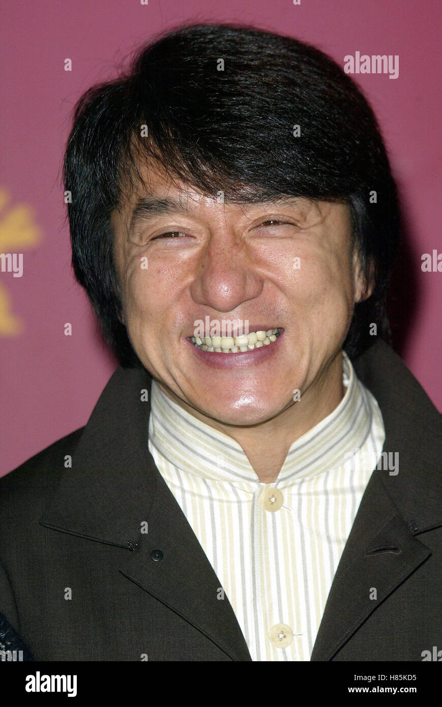 JACKIE CHAN FESTIVAL DU FILM DE BERLIN POTSDAMER PLATZ BERLIN ALLEMAGNE 07 Février 2003 Banque D'Images