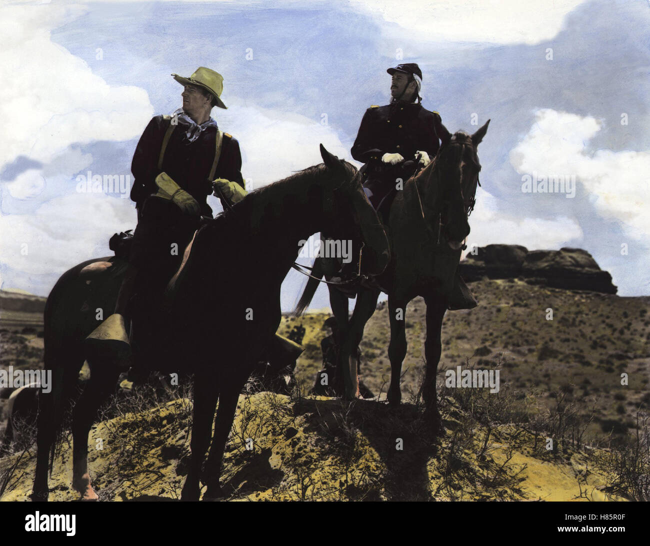Bis Zum letzten Mann, (FORT APACHE) USA 1948, Regie : John Ford, JOHN WAYNE  + Henry Fonda, Ausdruck : Reiter, Pferde, du Scoutisme Banque D'Images