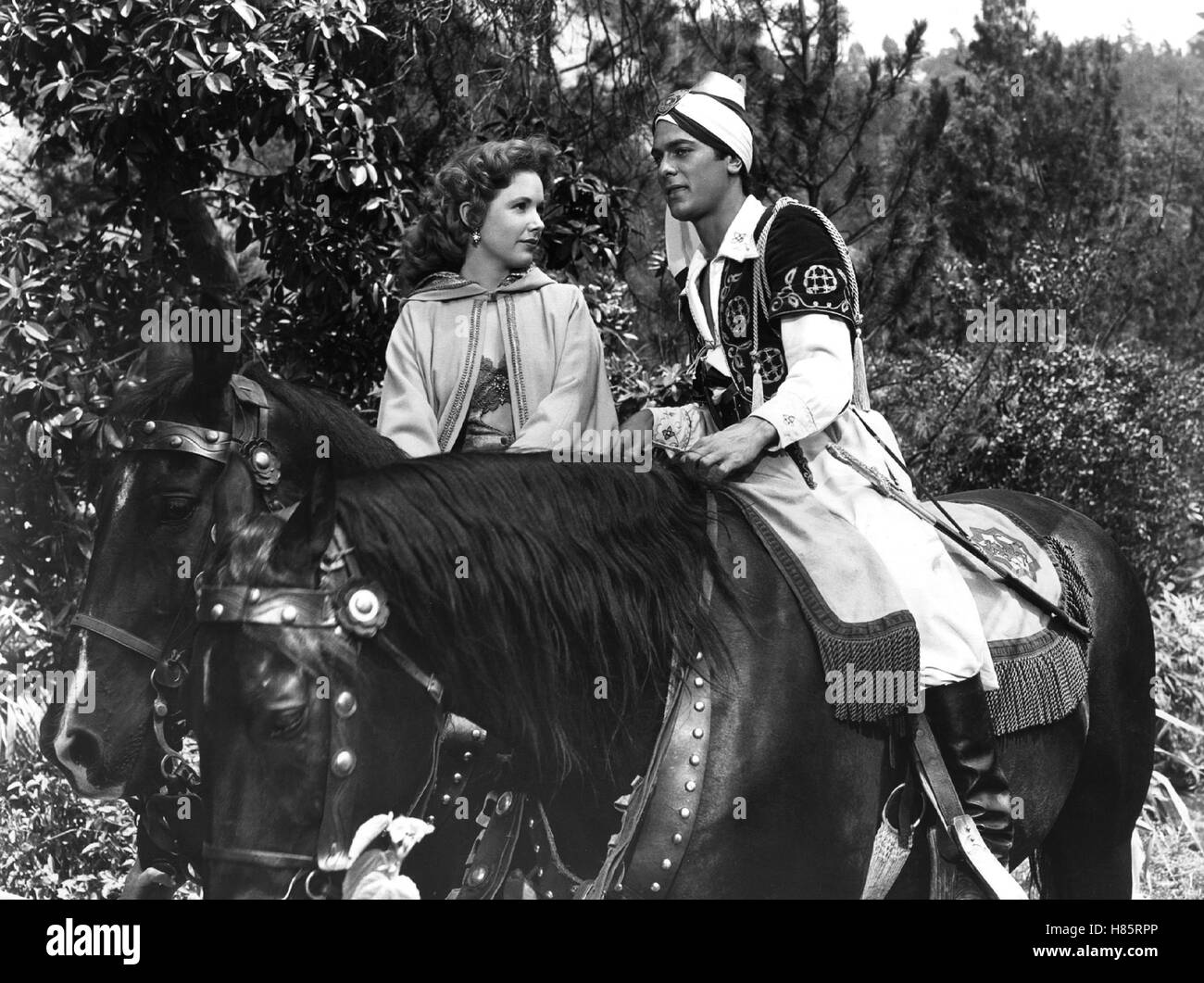 Der Sohn von Ali Baba, (FILS D'ALI BABA) USA 1952, Regie : Kurt Neumann, Piper Laurie, TONY CURTIS, Ausdruck : Pferde, Prinz, Prinzessin, Orient Banque D'Images