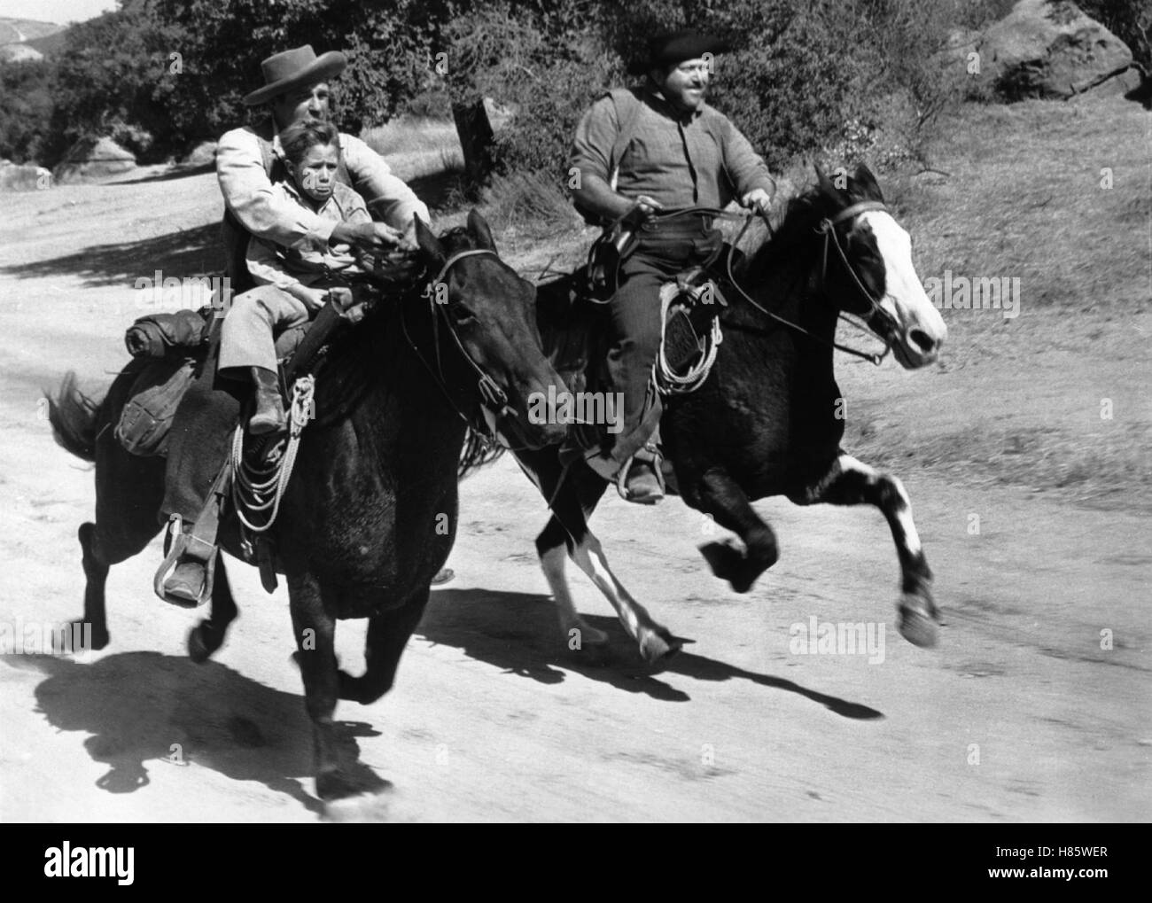 À Tombstone ist der Teufel los, (L'arme la plus difficile à TOMBSTONE) USA 1958, Regie : Earl Bellamy, JIM DAVIS, SCOTTY MORROW, Ausdruck : Pferde, Flucht, enlèvements, Entführung Banque D'Images