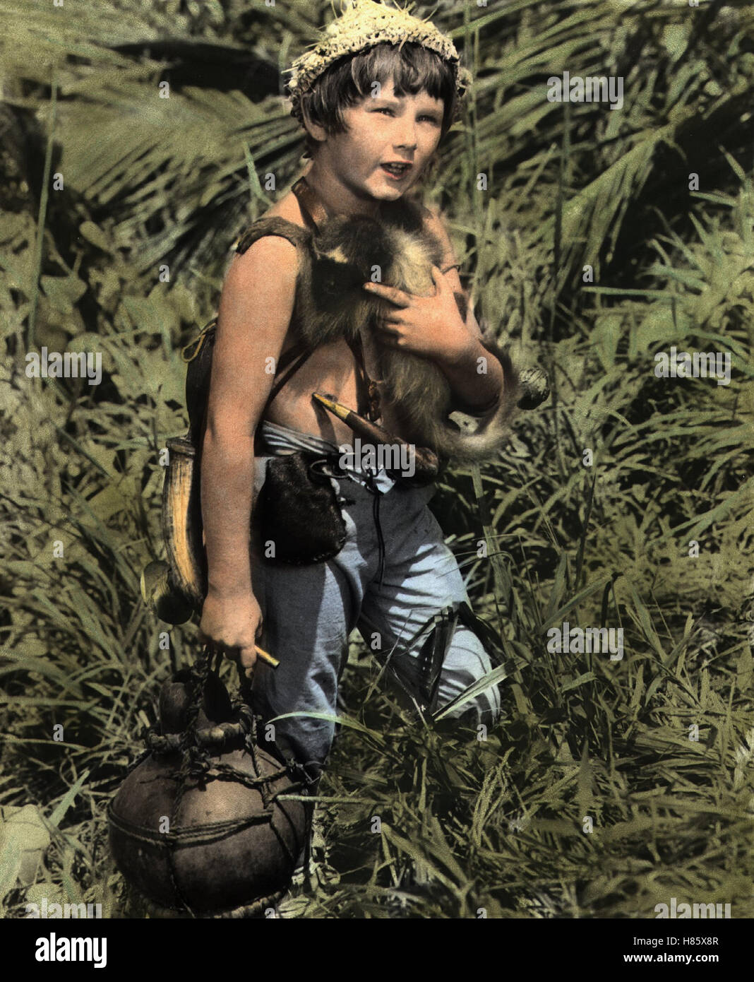 Dschungel der Gefahren, 1000 (SWISS FAMILY ROBINSON) GO 1960, Regie : Ken Annakin, Kevin Corcoran, Ausdruck : Affe, niveau, Abenteurer Banque D'Images