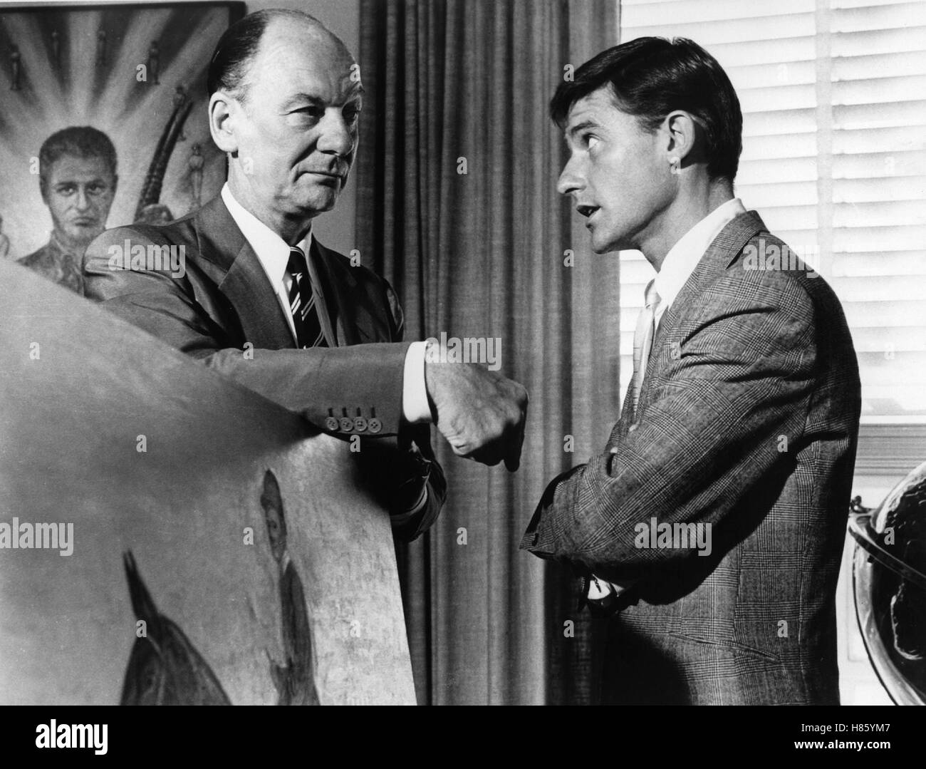 Les TSD à Hollywood, (l'être aimé) USA 1964, Regie : Tony Richardson, John Gielgud, Roddy McDOWALL Banque D'Images