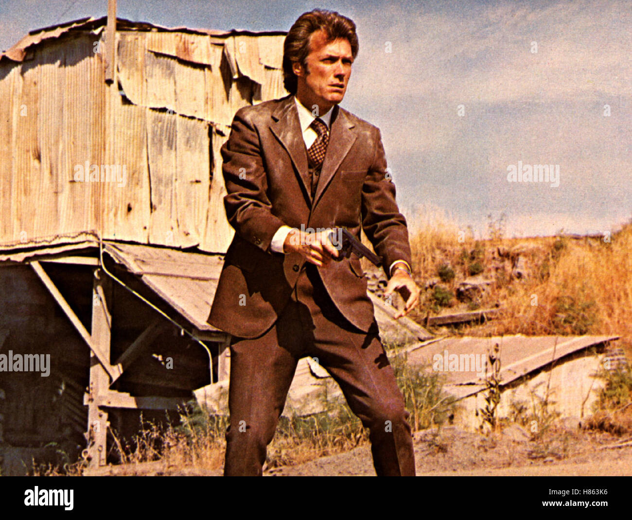 L'inspecteur Harry (Dirty Harry), USA 1971, Regie : Don Siegel, CLINT EASTWOOD, Ausdruck : Revolver Banque D'Images