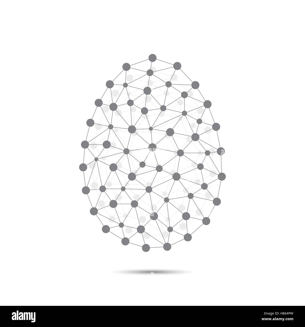 La structure de connexion. L'icône d'oeufs. Vector illustration pour votre conception. Illustration de Vecteur