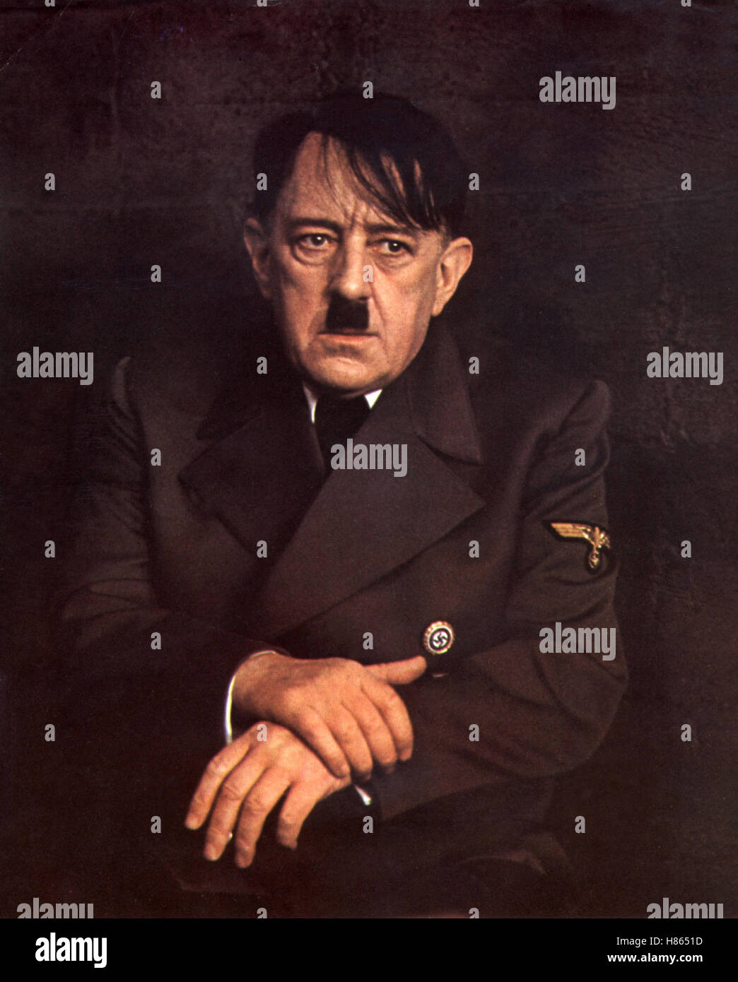 Hitler, Die letzten zehn Tage, (Hitler, ces dix derniers jours) GO-IT 1973, Regie : Ennio De Concini, Alec Guinness als Adolf Hitler Banque D'Images