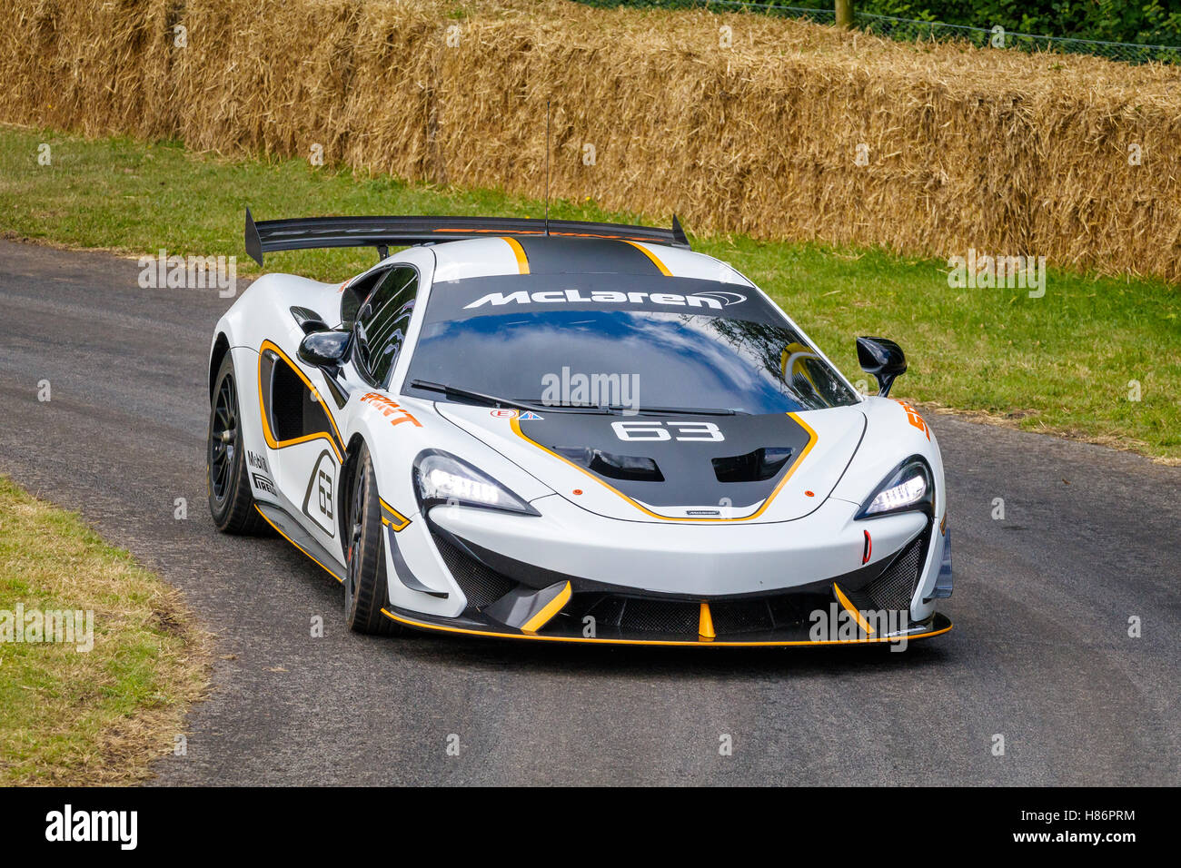 2016 McLaren 570S au Sprint 2016 Goodwood Festival of Speed, Sussex, UK Banque D'Images