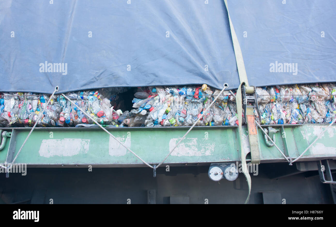Camion de recyclage Banque D'Images