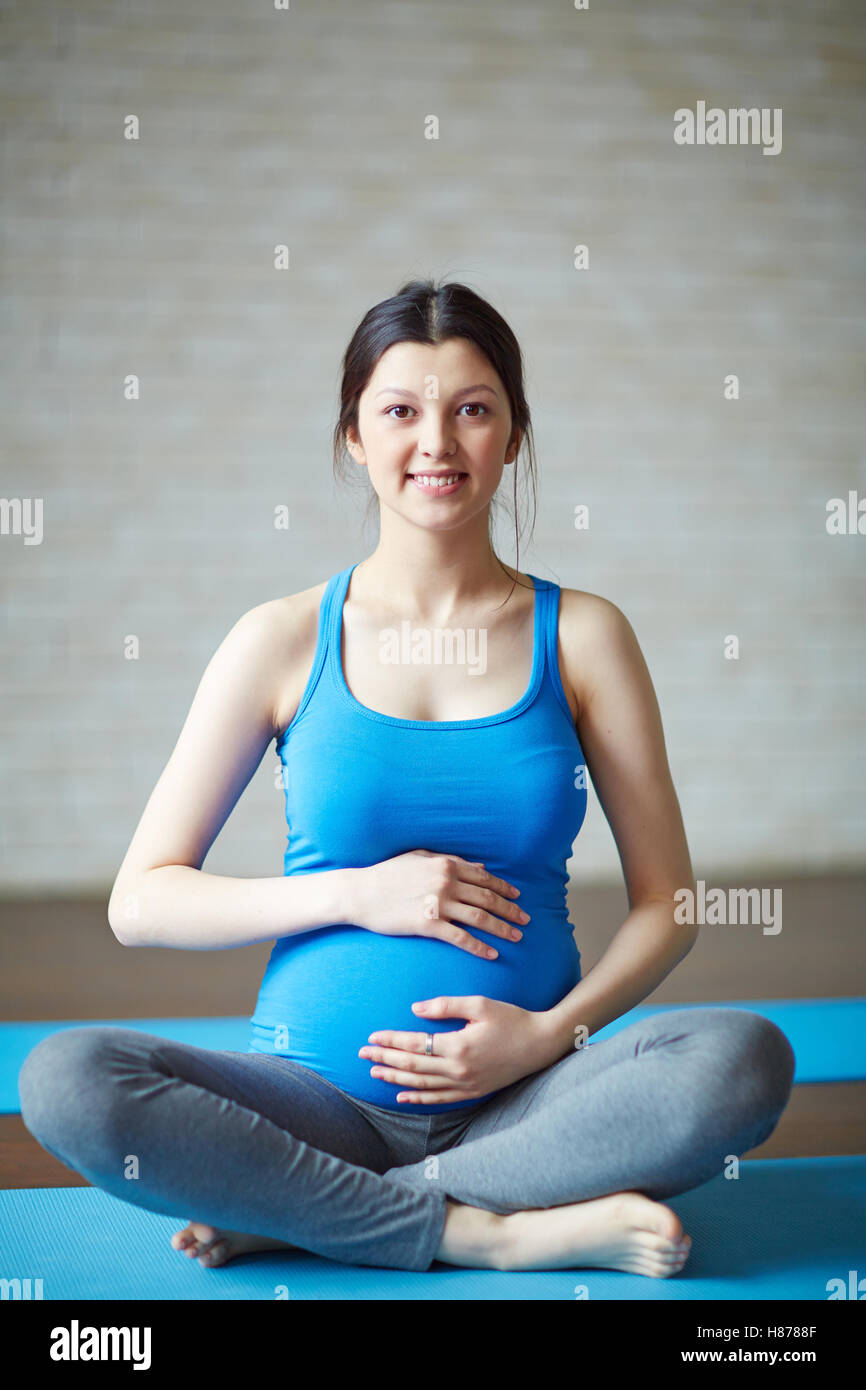 Pratique du yoga Banque D'Images