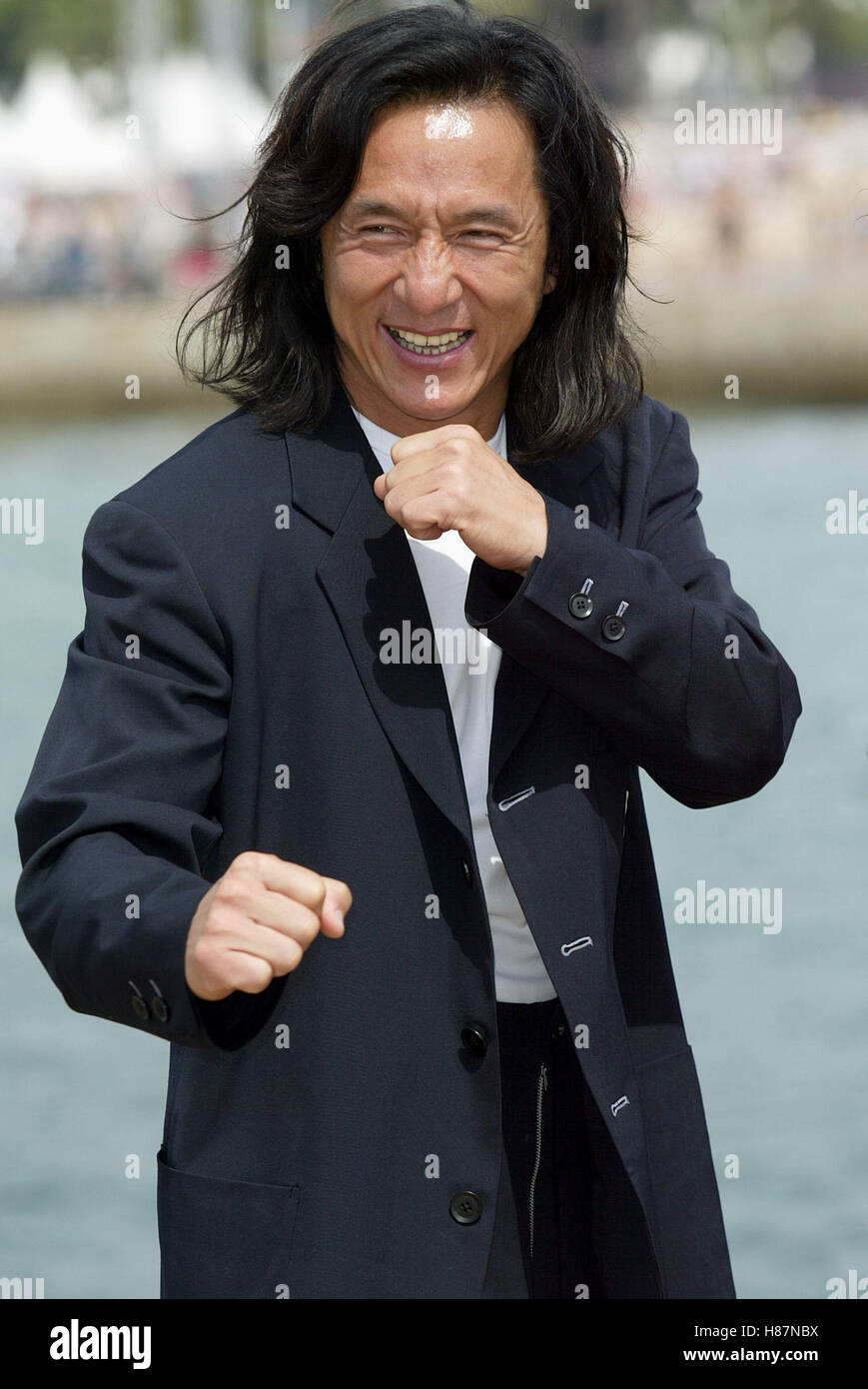 JACKIE CHAN FESTIVAL DU FILM DE CANNES CANNES FRANCE 18 Mai 2003 Banque D'Images