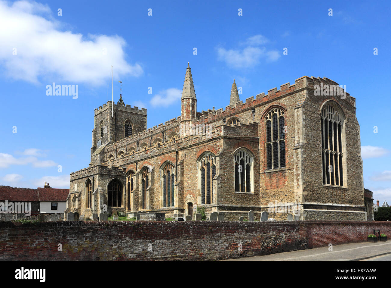 St Pierre et St Paul's Church, Clare village, comté de Suffolk, Angleterre, RU Banque D'Images