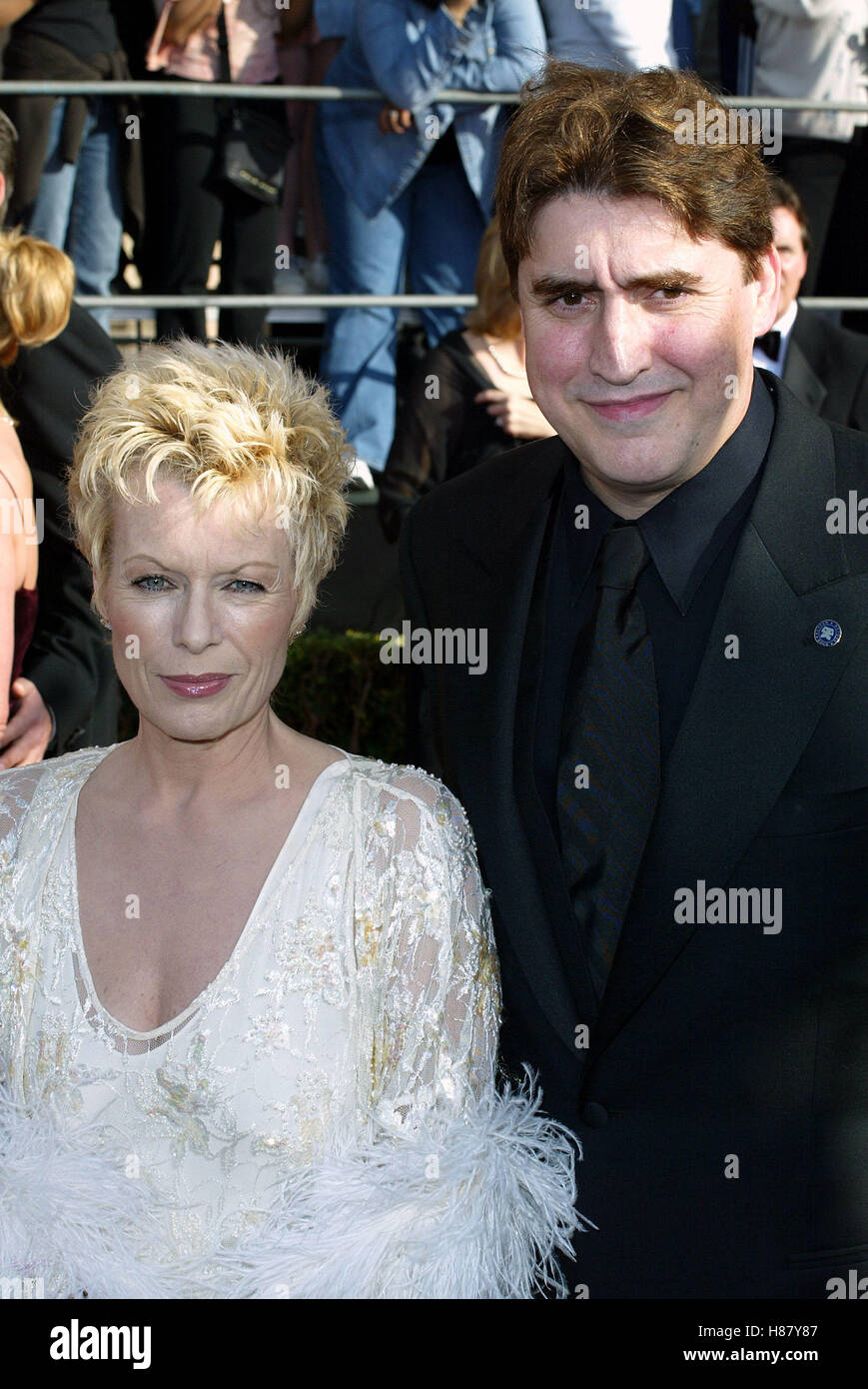 JILL GASCOINE & Alfred Molina 9ÈME Screen Actors Guild Awards arrivants Shrine Auditorium LOS ANGELES USA 09 Mars 2003 Banque D'Images