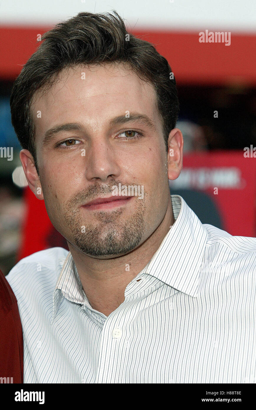 BEN AFFLECK LA BATAILLE DE SHAKER HEIGHTS UNIVERSAL CITYWALK LOS ANGELES USA 11 Août 2003 Banque D'Images