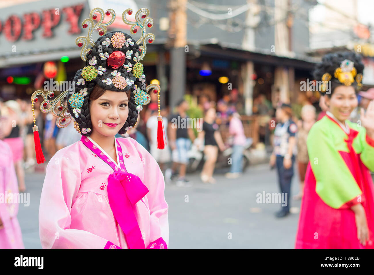 Parade à Pattaya, Thaïlande Banque D'Images
