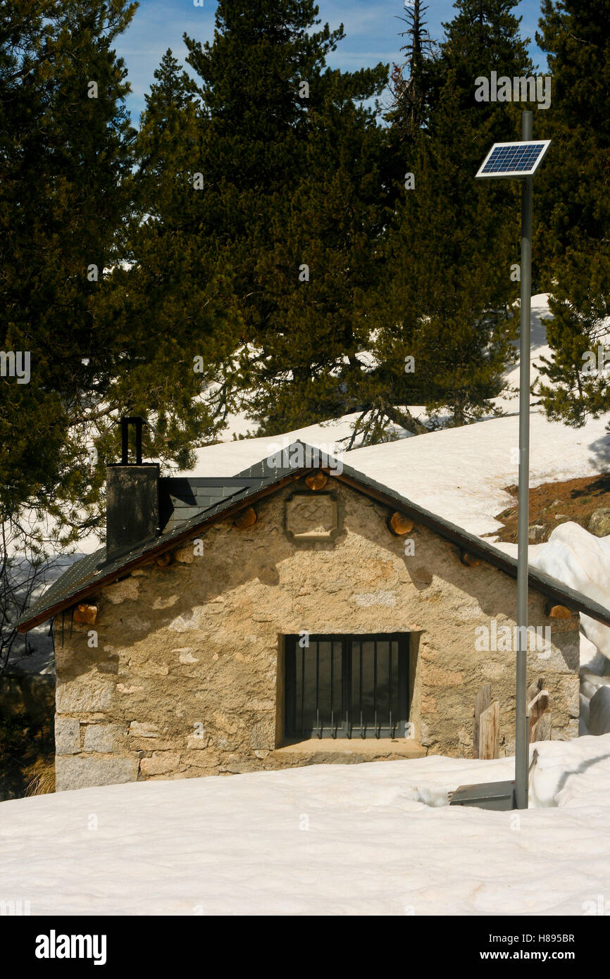 Hut. Banhs de Tredos. Pyrénées. Lleida, Catalogne. Espagne Banque D'Images