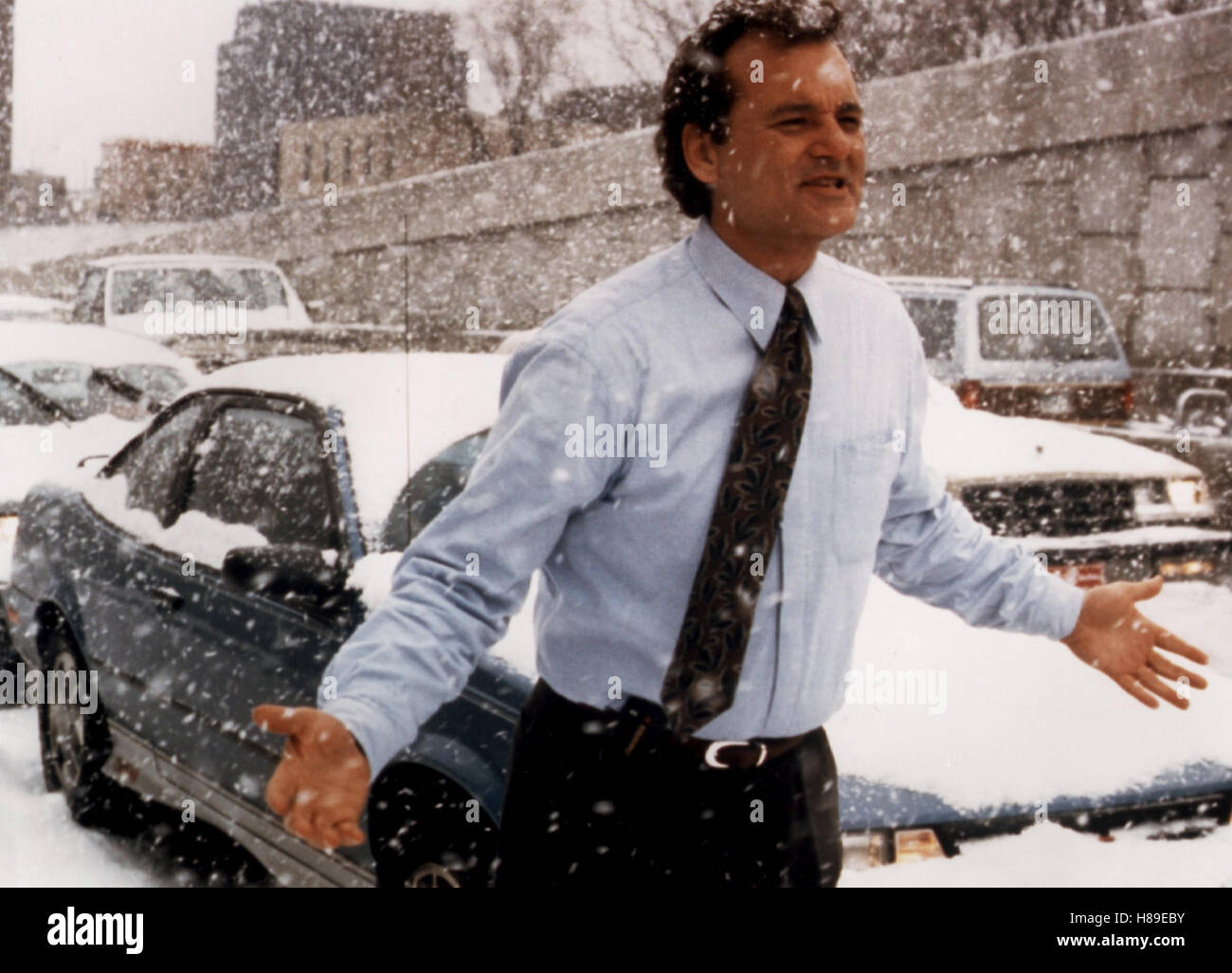 Täglich und das Murmeltier, grüßt (Groundhog Day) USA 1993, Regie : Harold Ramis, Bill Murray, Ausdruck : Schnee Banque D'Images