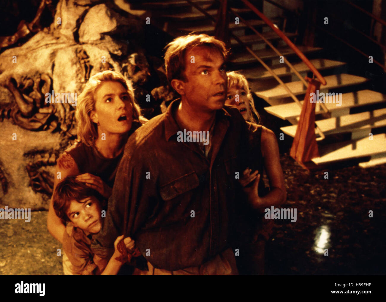 Le Parc jurassique (JURASSIC PARK), USA 1993, Regie : Steven Spielberg, JOSEPH MAZZELLO, Laura Dern, SAM NEILL  + ARIANA RICHARDS Banque D'Images