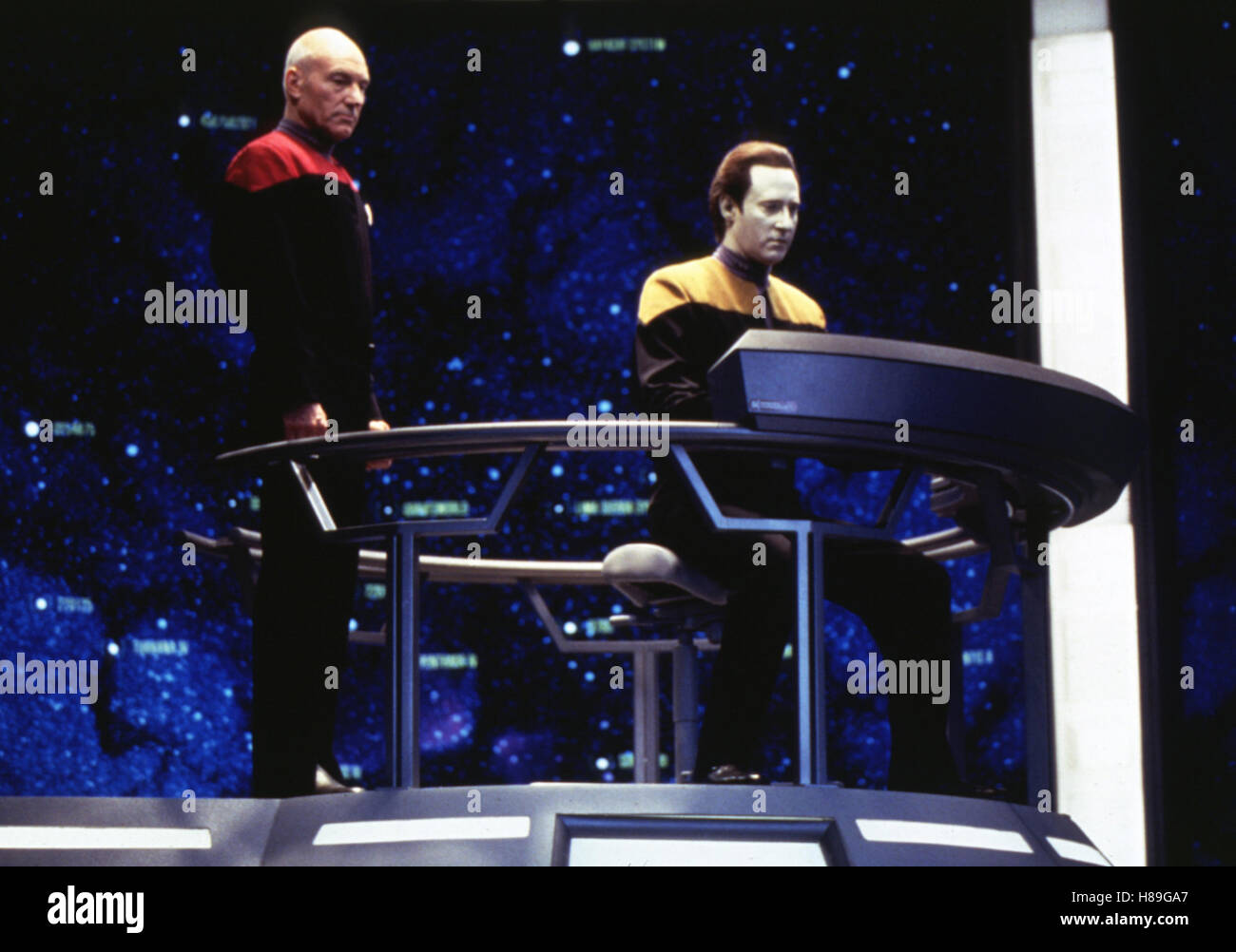 Star Trek - Treffen der Generationen, (STAR TREK : générations), USA 1994, Regie : David Carson, Patrick Stewart, Brent Spiner Banque D'Images
