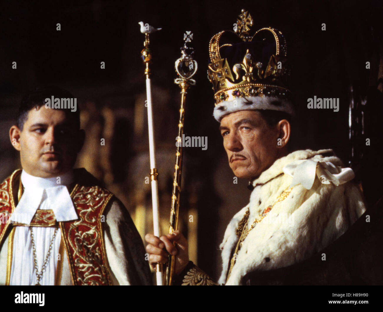 Richard III (Richard III), GB 1995, Regie : Richard Loncraine, Ian McKELLEN (re), Ausdruck : König, Krone, Szepter Banque D'Images