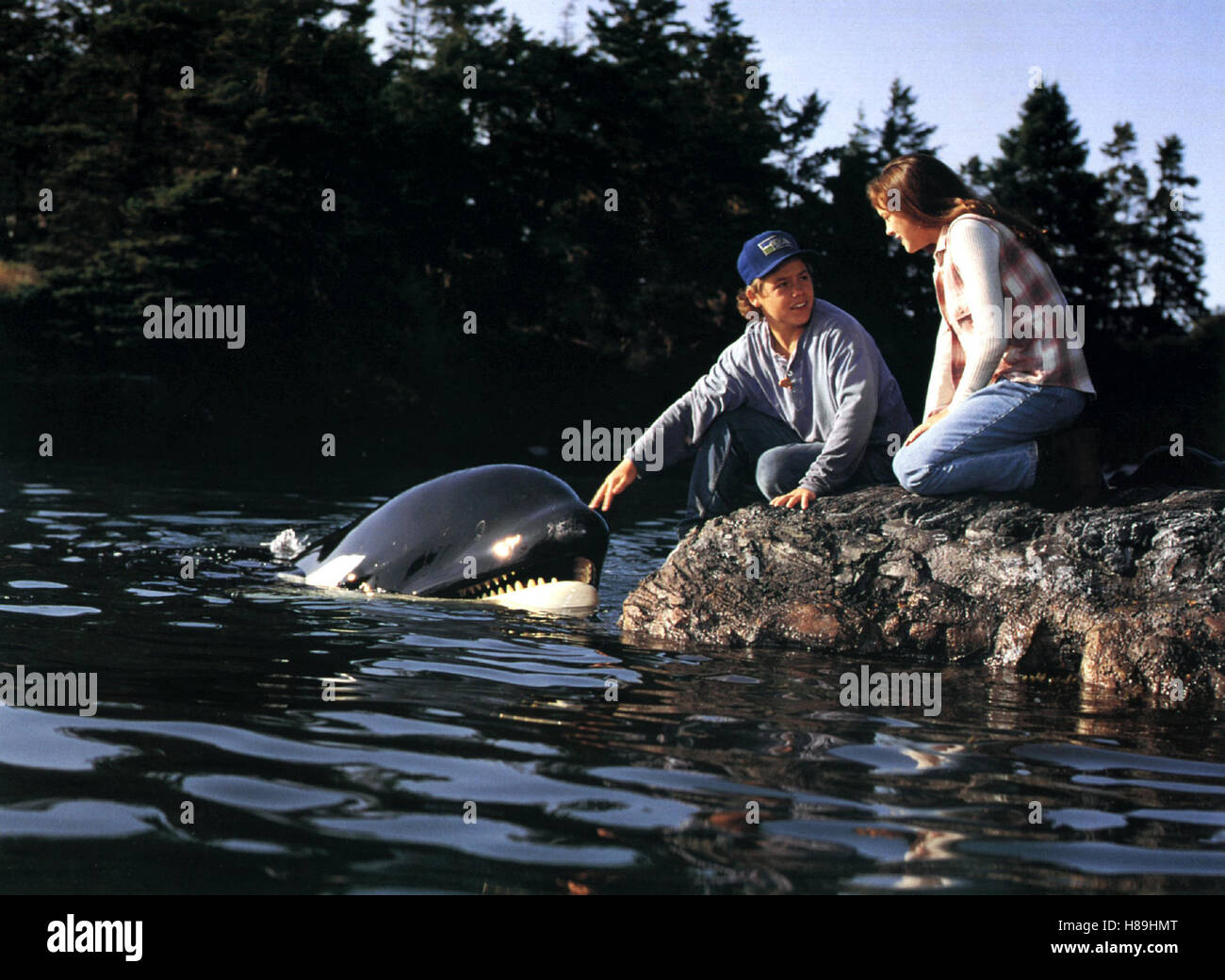 Free Willy 2 - Freiheit in Gefahr, (Free Willy 2 - L'AVENTURE ACCUEIL) USA 1995, Regie : Dwight H. Little, JASON JAMES RICHTER, Ausdruck : Wal Banque D'Images