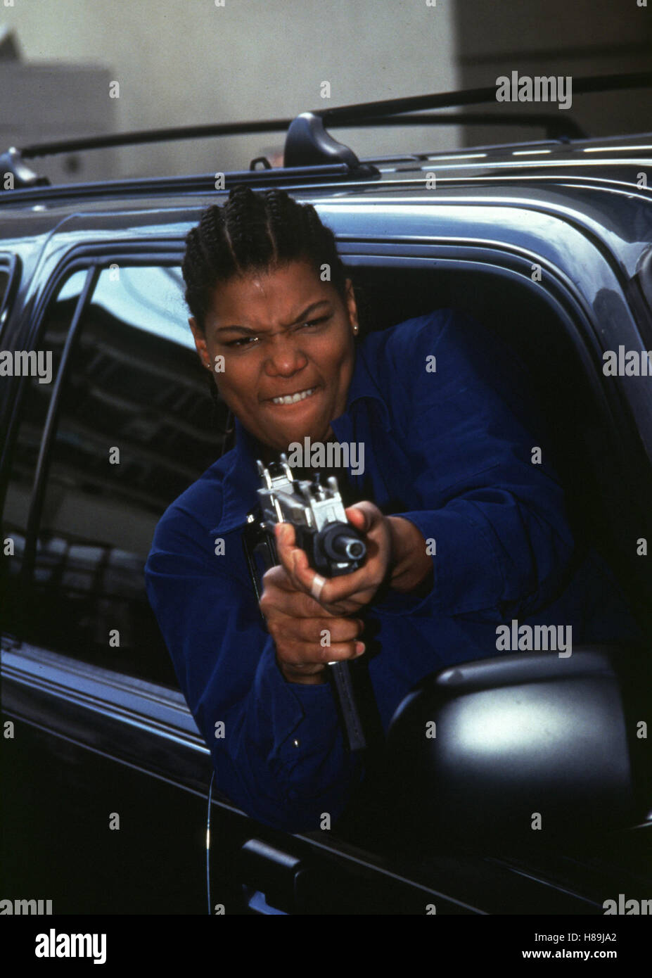 Set It Off, (SET IT OFF) USA 1996, Regie : F. Gary Gray, Queen Latifah, Ausdruck : Schießen, Uzi, Maschinenpistole Banque D'Images