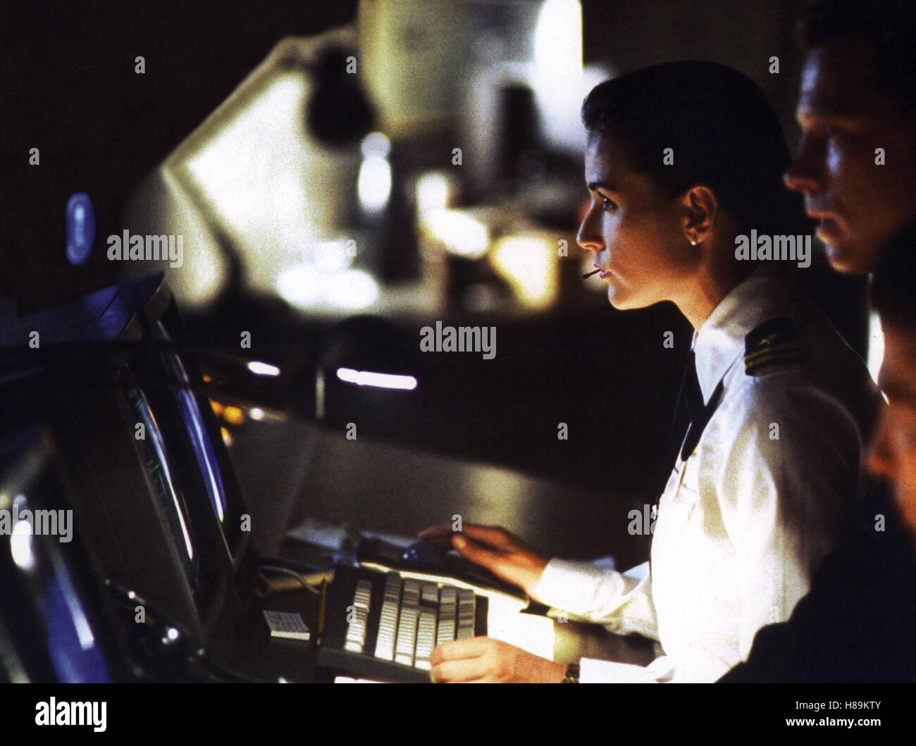 Die Akte (G.I. Jane, JANE) USA 1997, Regie : Ridley Scott, DEMI MOORE, Ausdruck : Ordinateur, Tastatur Banque D'Images