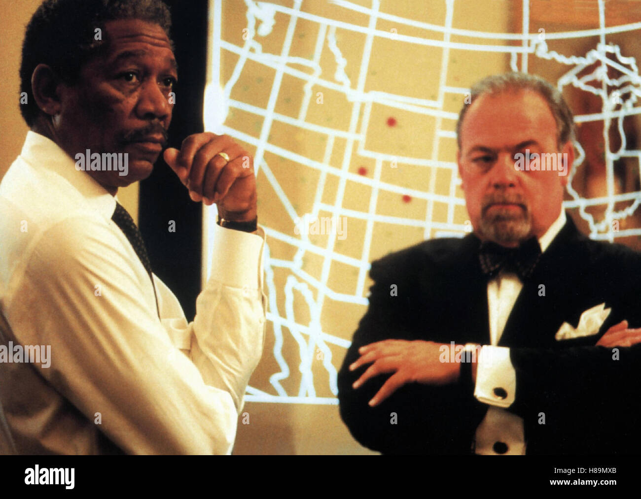 , Deep Impact DEEP IMPACT (USA 1998), Regie : Mimi Leder, Morgan Freeman (li) Banque D'Images