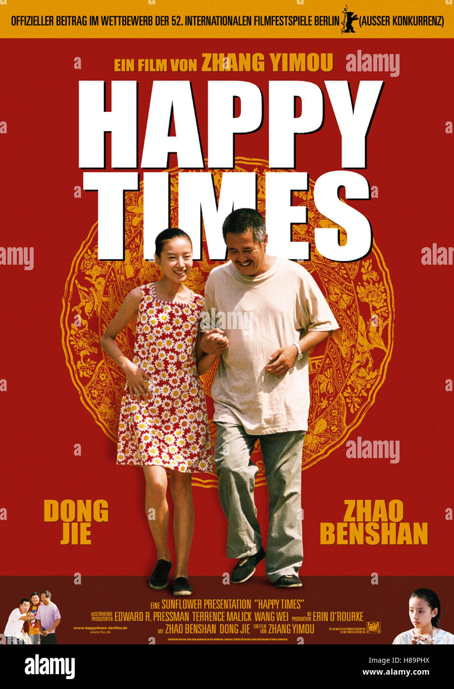 Temps heureux, (notre) CHINE 2000 236 South, Regie : Zhang Yimou, DONG JIE, ZHAO BENSHAN, Ausdruck : Plakat Banque D'Images