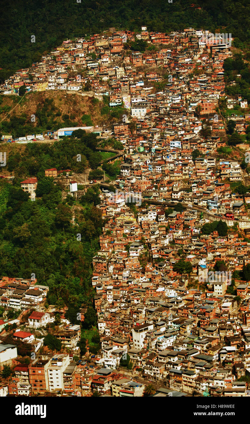 Mineira favela de Rio de Janeiro Banque D'Images