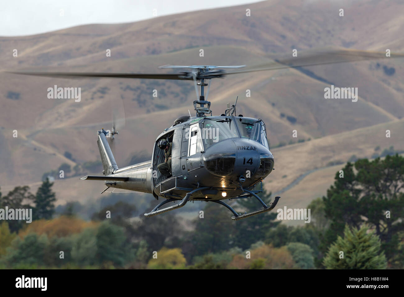 Royal New Zealand Air Force (RNZAF) Bell UH-1H hélicoptères Iroquois Banque D'Images