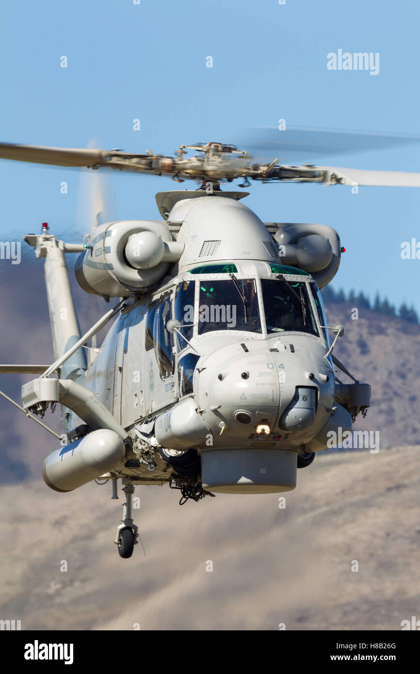 Royal New Zealand Navy Kaman SH-2G Super Seasprite hélicoptère anti-sous-marine. Banque D'Images