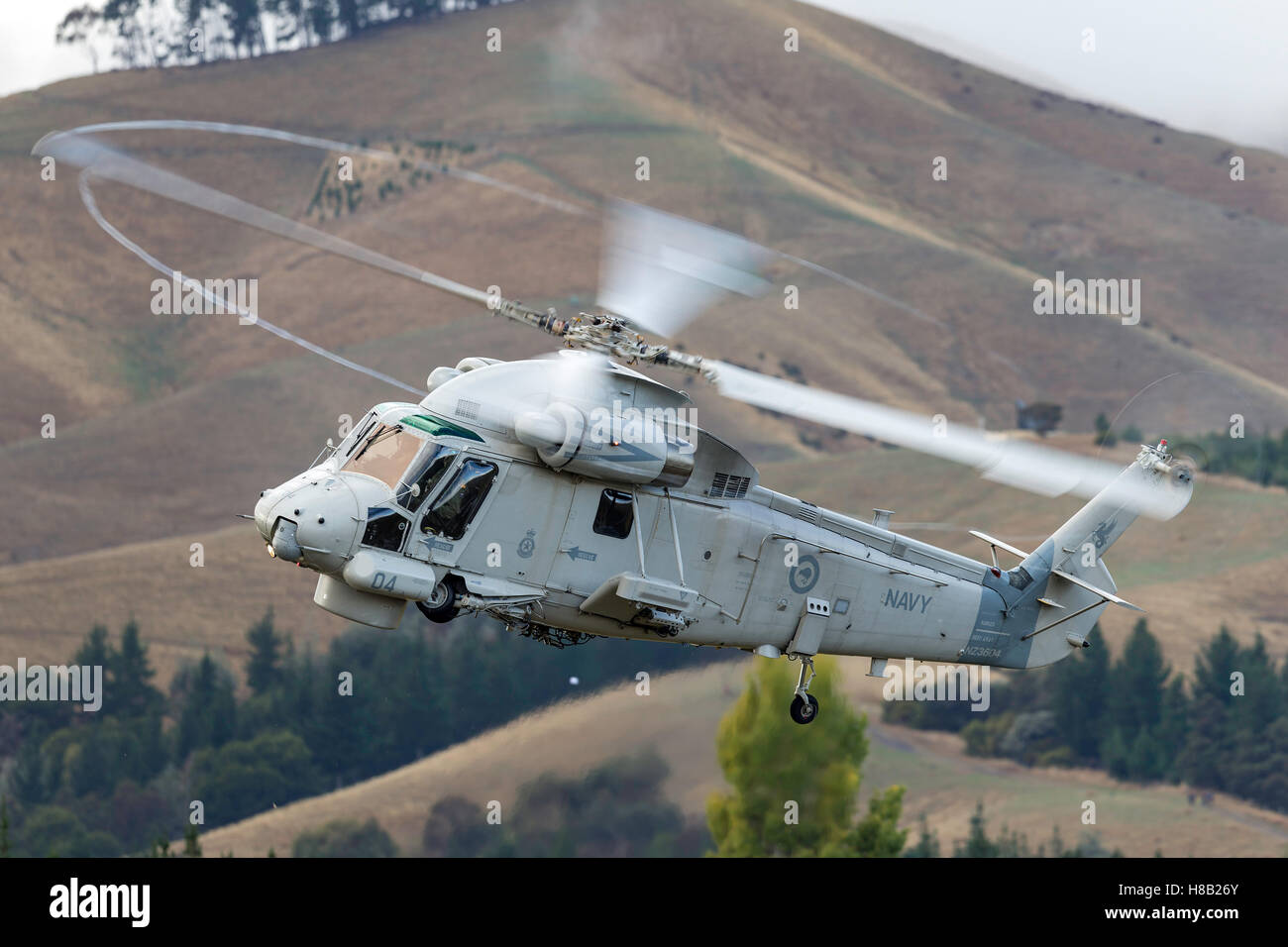 Royal New Zealand Navy Kaman SH-2G Super Seasprite hélicoptère anti-sous-marine. Banque D'Images