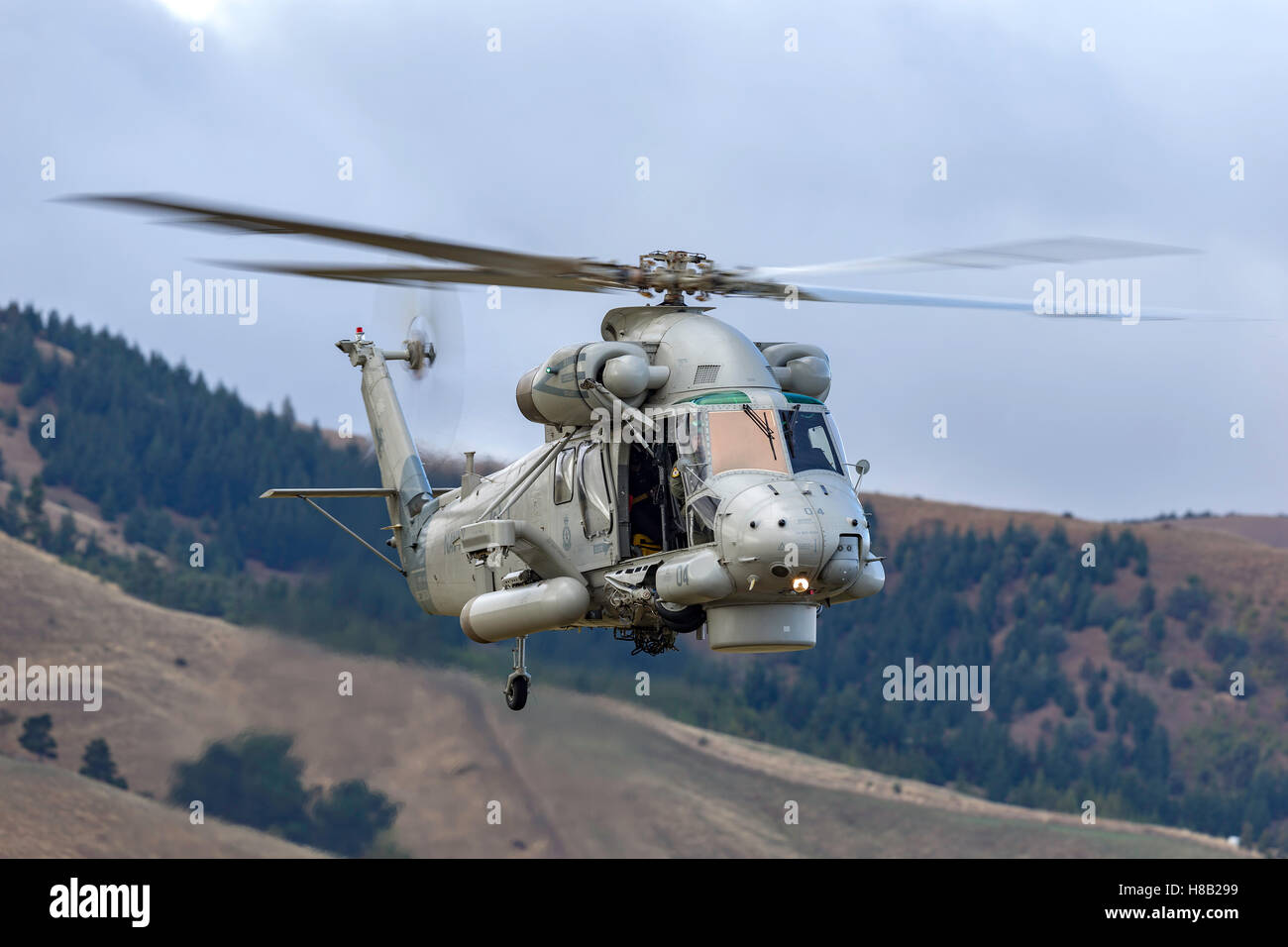 Royal New Zealand Navy Kaman SH-2G Super Seasprite hélicoptère anti-sous-marine. Banque D'Images