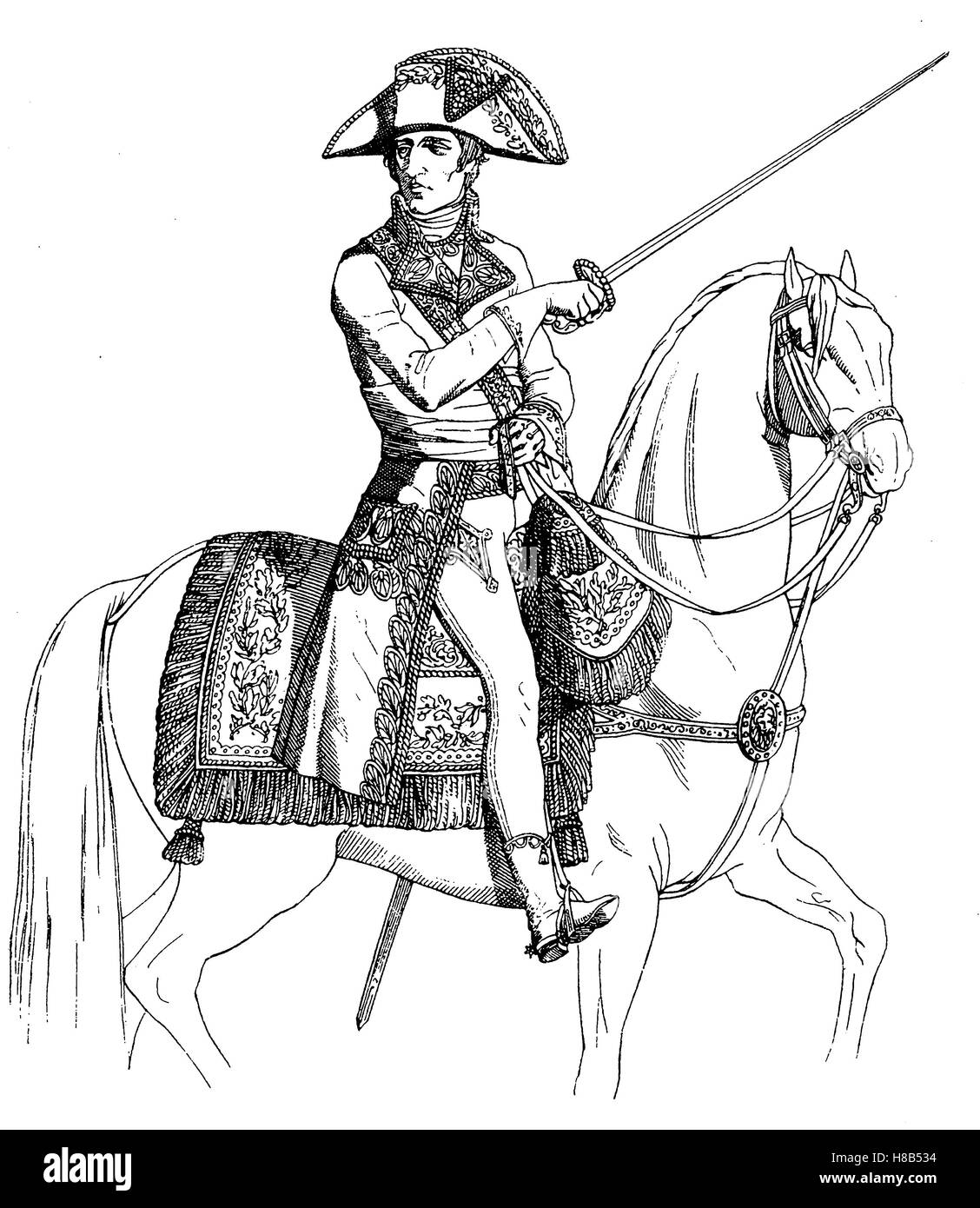 Napoléon Bonaparte comme premier général, 1801, histoire de la mode, des costumes story Banque D'Images