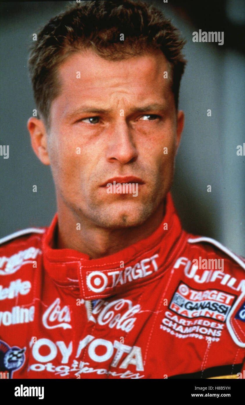 (Mené) USA 2001, Regie : Renny Harlin, Til Schweiger, Ausdruck : Rennfahrer, Motorsport, dans l'ensemble, Sponsoren, cible, FUJI, le coca-cola, TOYOTA Banque D'Images