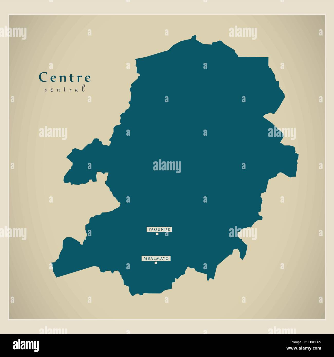 Carte moderne - Centre CM Illustration de Vecteur