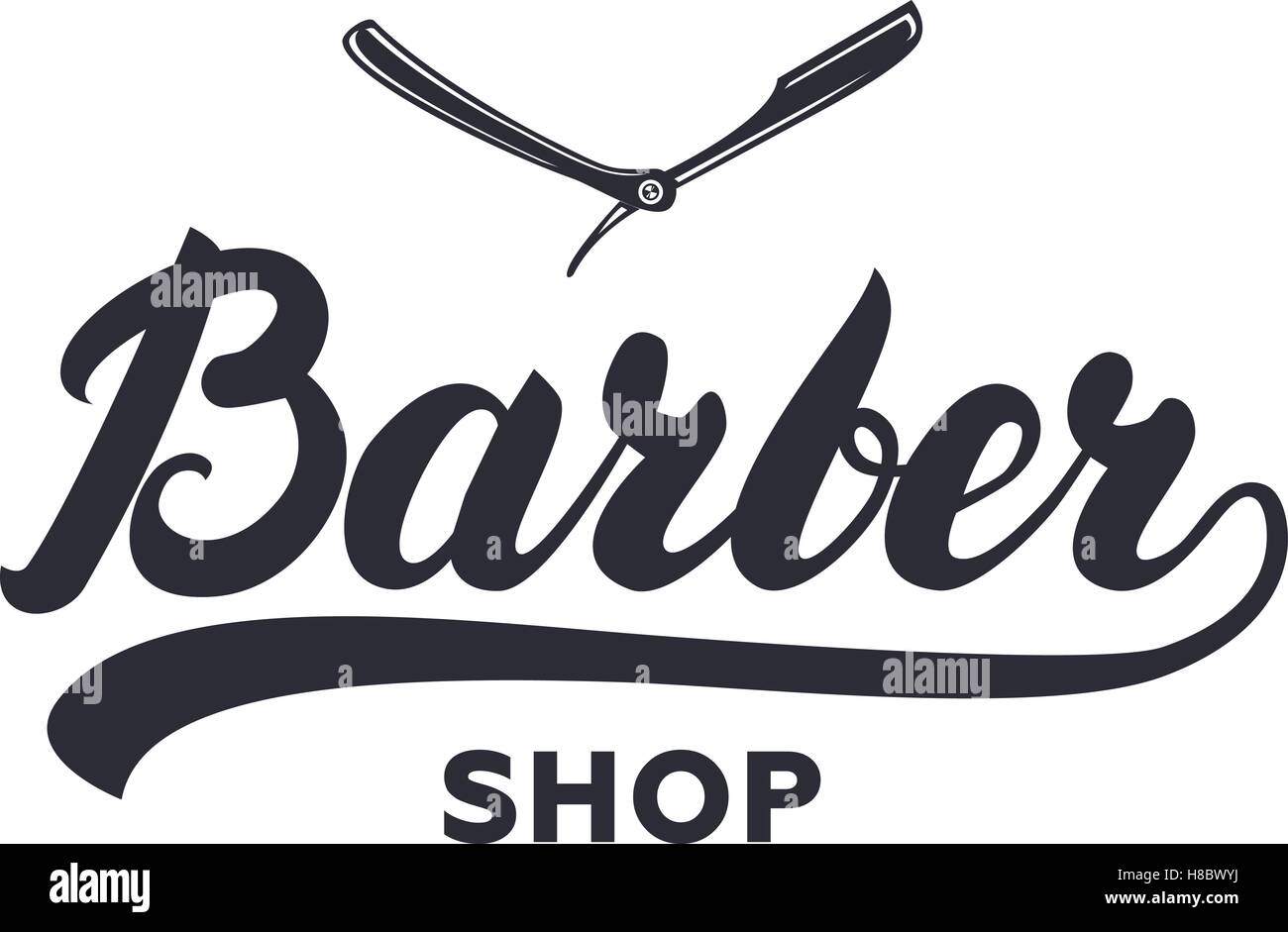 Bauduin écrit main caligraphy lettrage logo. Salon de coiffure vintage label, d'un insigne, emblème, le logo. Vector illustration. Illustration de Vecteur Bauduin écrit main caligraphy lettrage logo. Salon de coiffure vintage label, d'un insigne, emblème, le logo. Vector illustration. Illustration de Vecteur