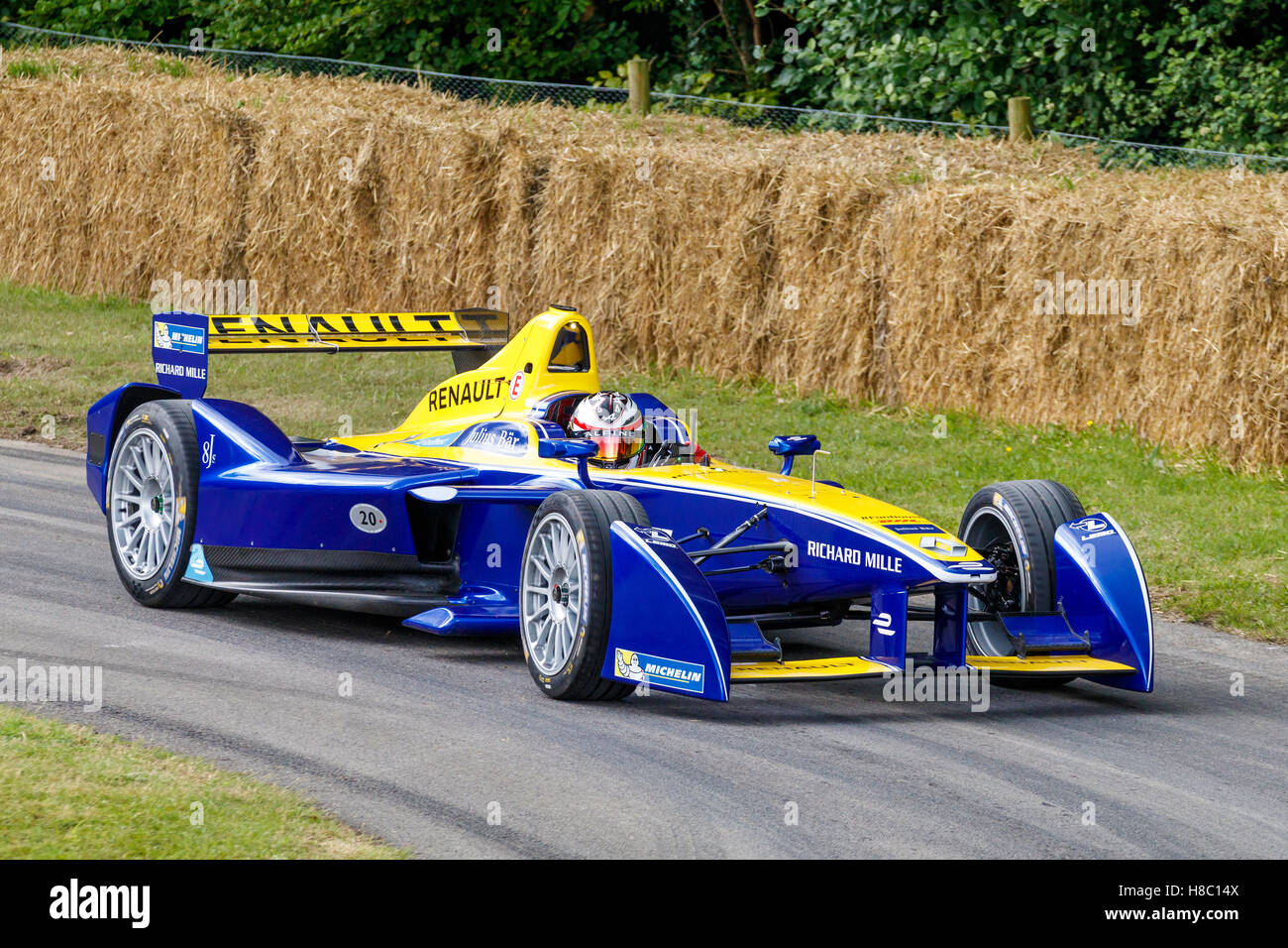 2015 Formule Renault ZE E15 avec chauffeur Charles Pic au Goodwood Festival of Speed 2016, Sussex, UK. Banque D'Images