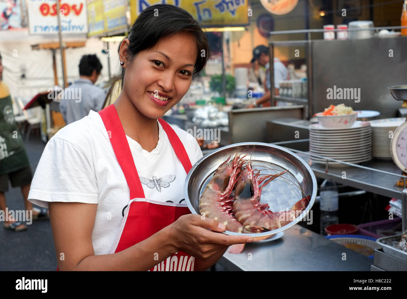 Le marché de nuit de Hua Hin, Thaïlande Banque D'Images