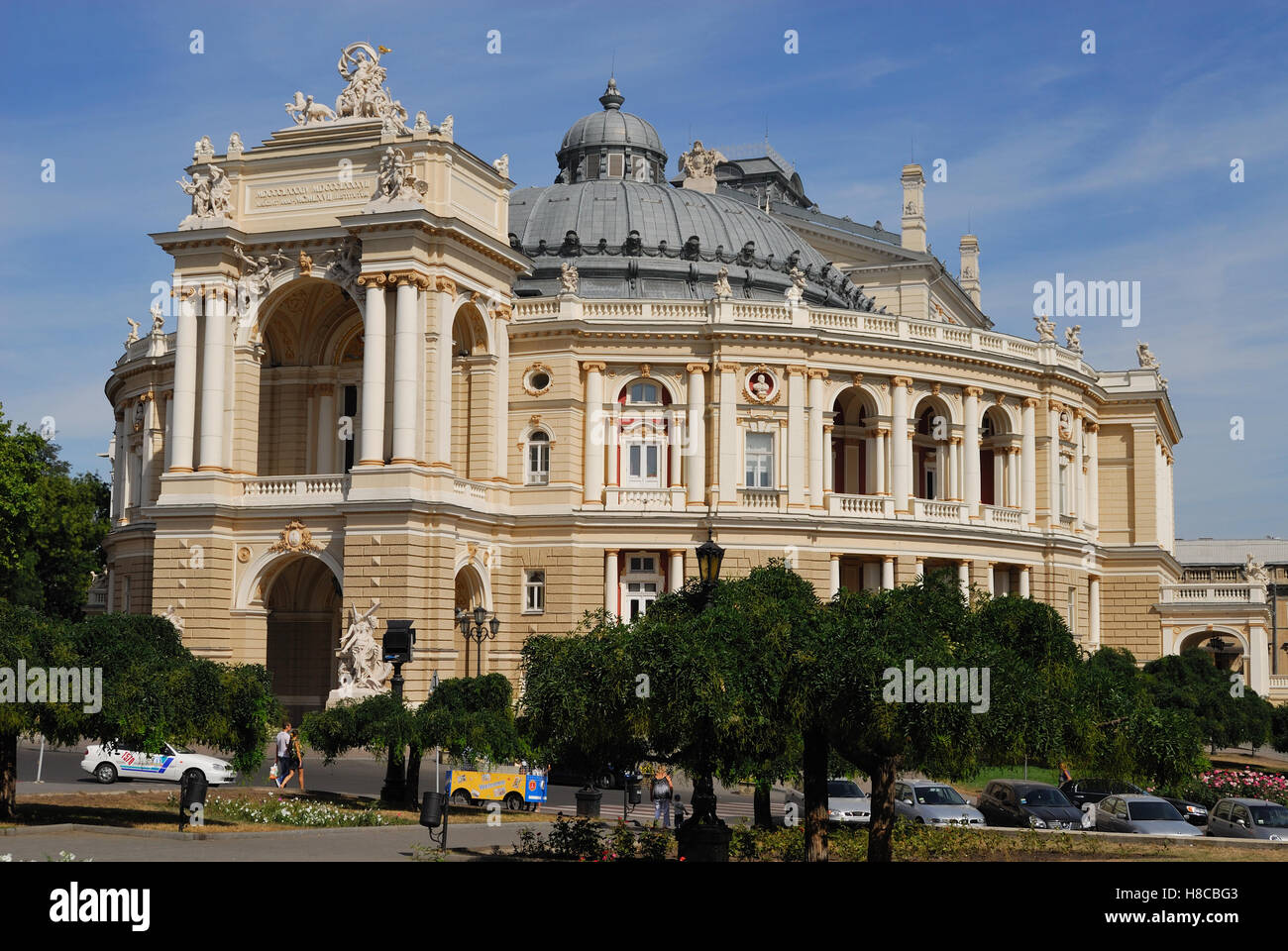 L'Opéra Théâtre - Odessa Banque D'Images
