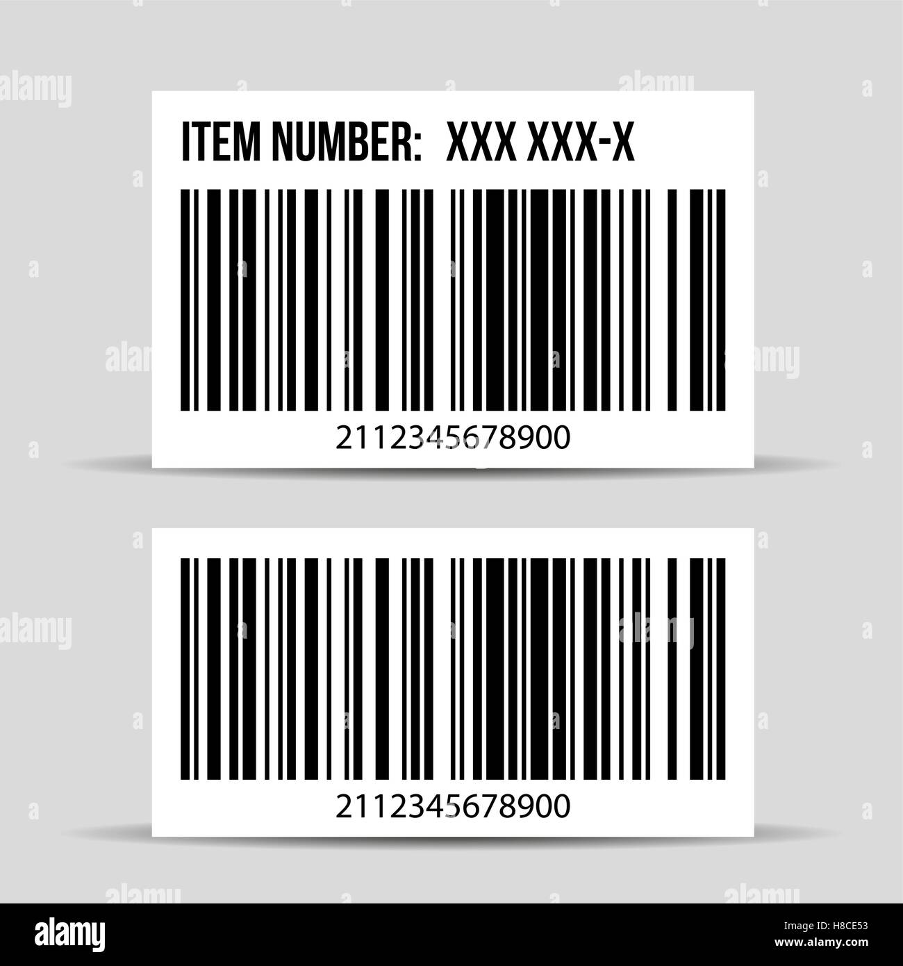 Vecteur d'étiquette de codes barres Illustration de Vecteur