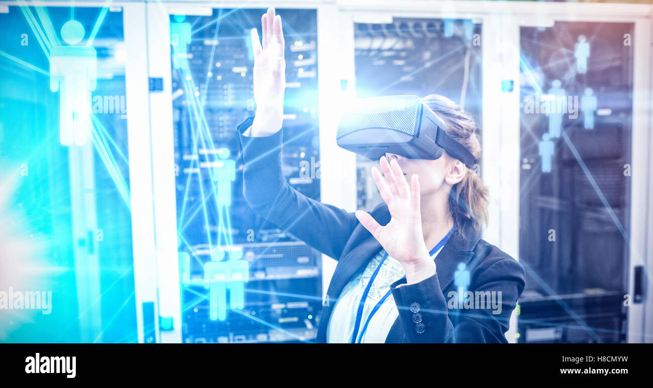 Image composite de l'arrière-plan noir futuriste Banque D'Images