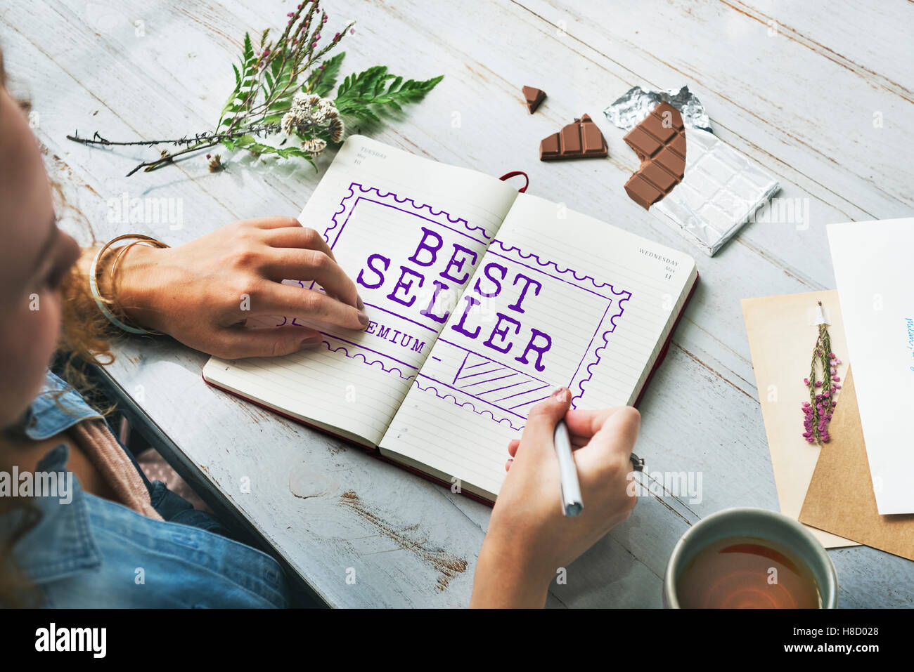 Choix le plus vendeur de marchandises produit Concept Marketing Banque D'Images