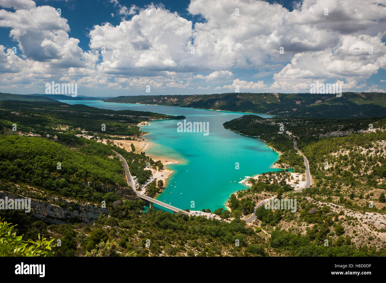 Lac de Sainte-Croix, lac Sainte Croix Verdon, Gorges du Verdon, Parc Naturel Régional du Verdon, Parc Naturel Régional du Verdon Banque D'Images